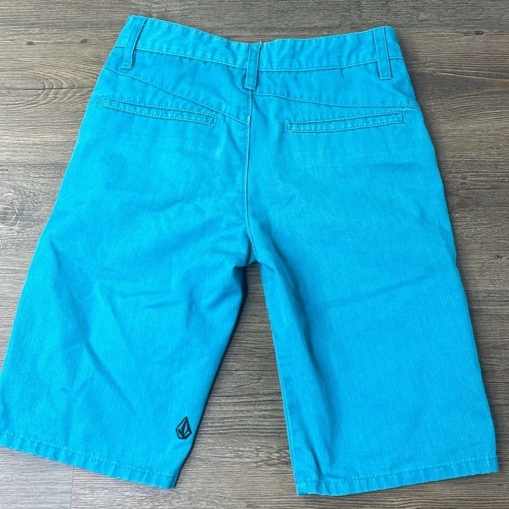 Volcom Boys Teal Aqua Corpo Class Shorts, size 10 - Picture 7 of 8